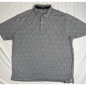 Rafter C Cowboy Boots Polo Mens 3XL Golf Pearl Snap Performance‎ All Over Print